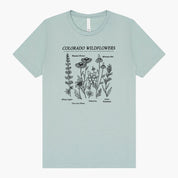 Colorado Wildflowers Tee - Dusty Blue