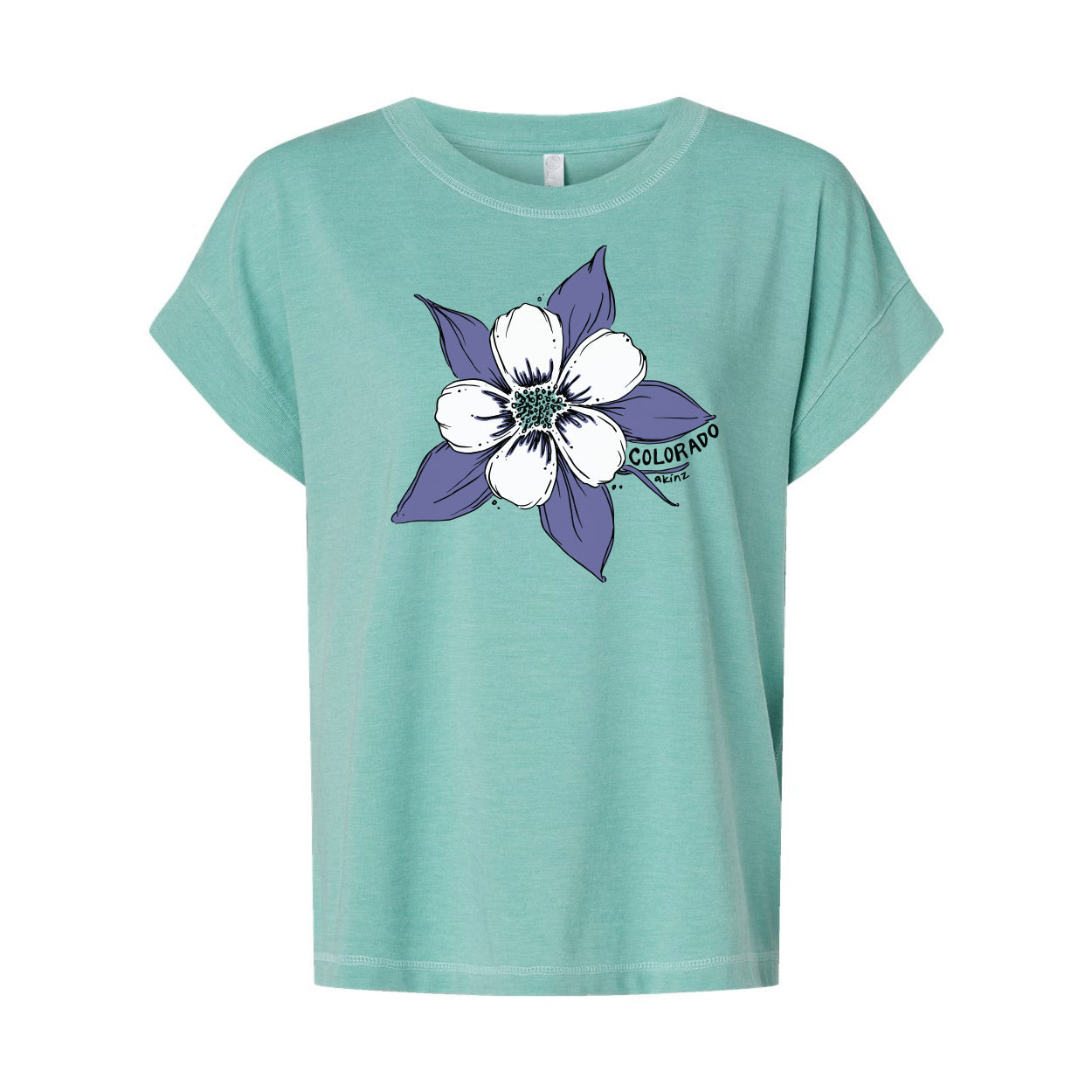 Columbine Womens Relaxed Tee