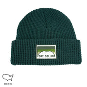 Fort Collins Sunset Waffle Rib Beanie