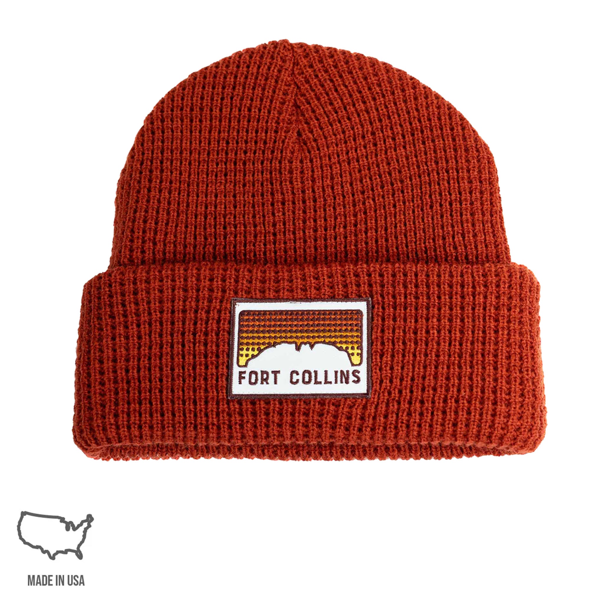 Fort Collins Sunset Waffle Rib Beanie – Akinz