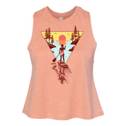 Golden Hour Paddle Board Women's Cropped Racerback