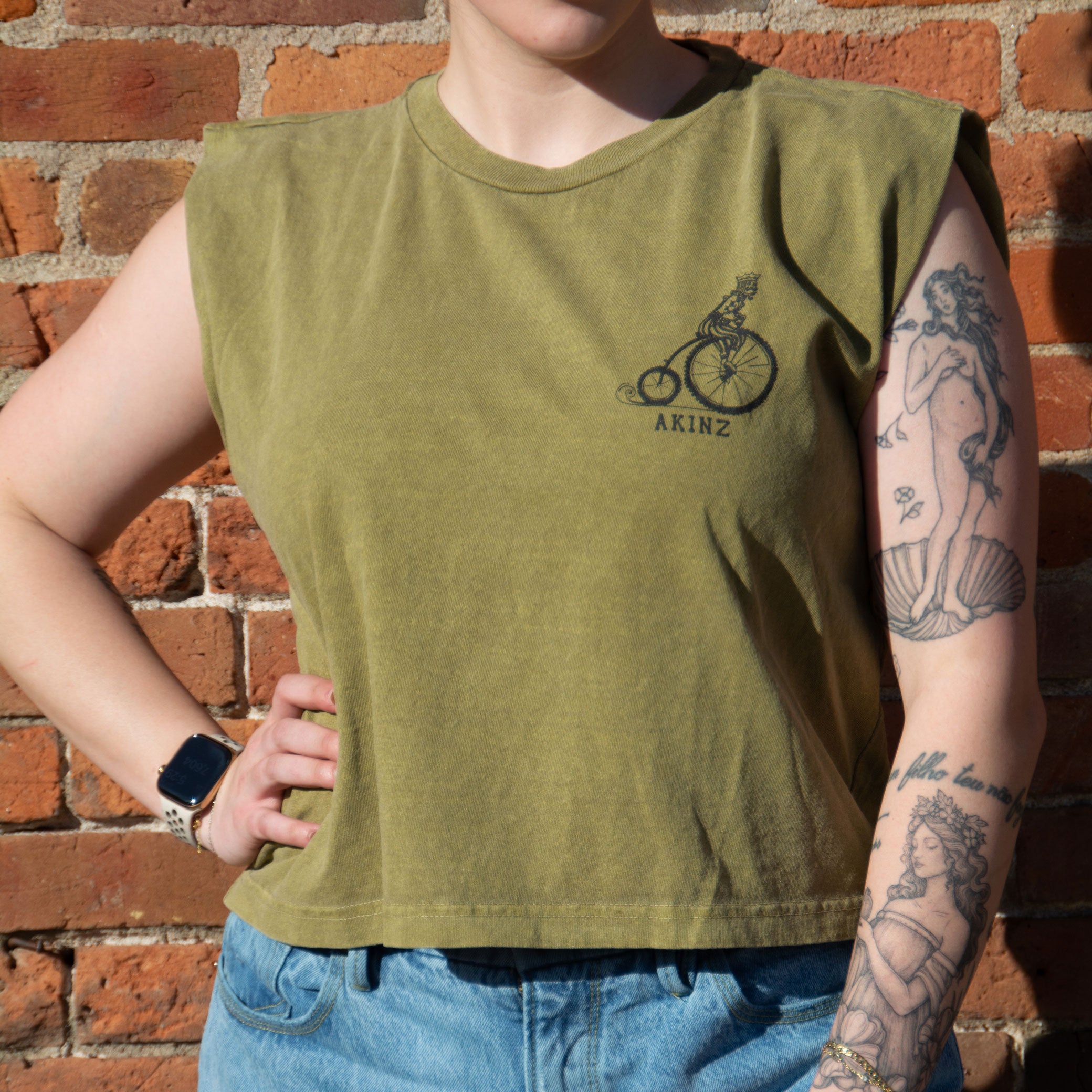 King Penny-Farthing Womens Muscle Tee
