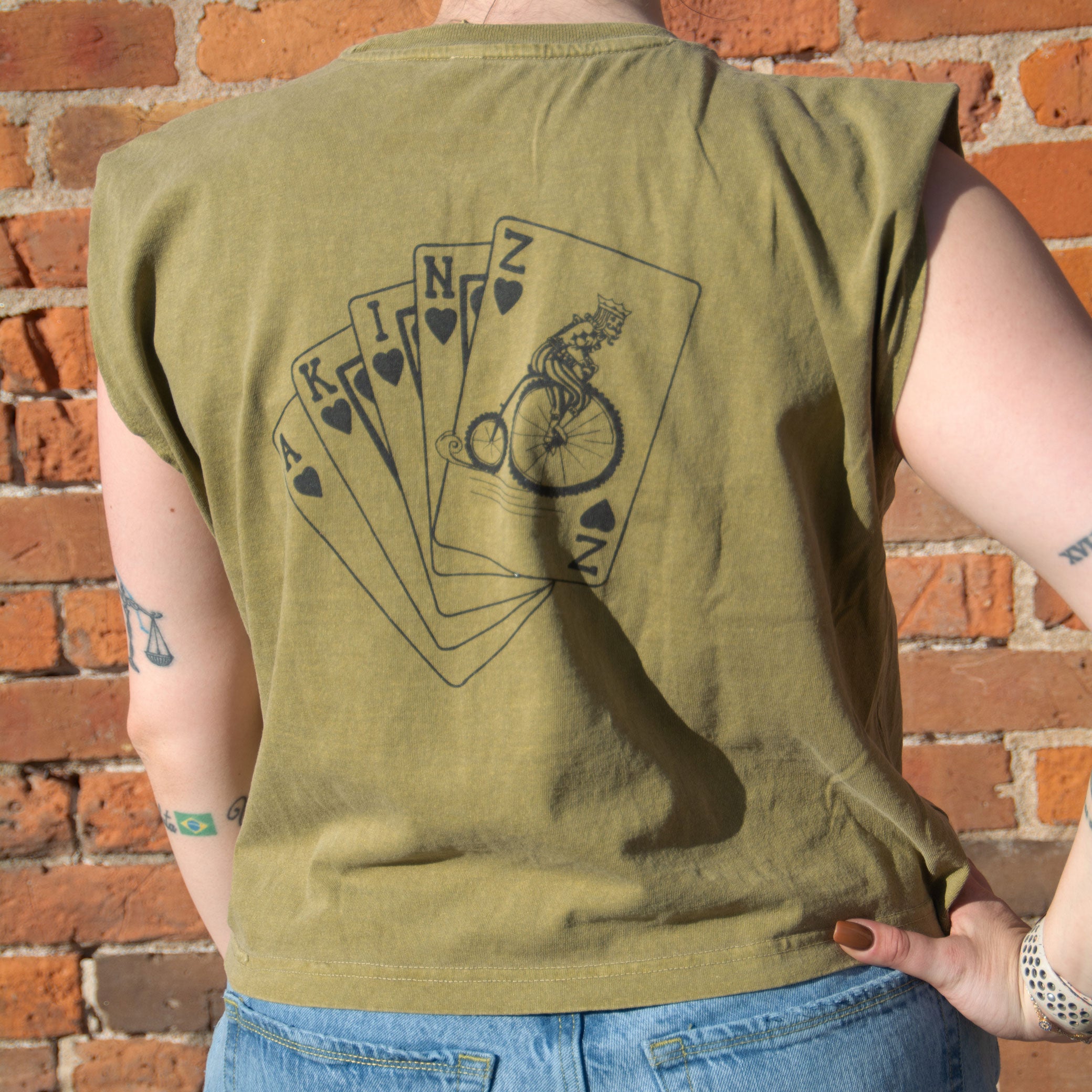 King Penny-Farthing Womens Muscle Tee
