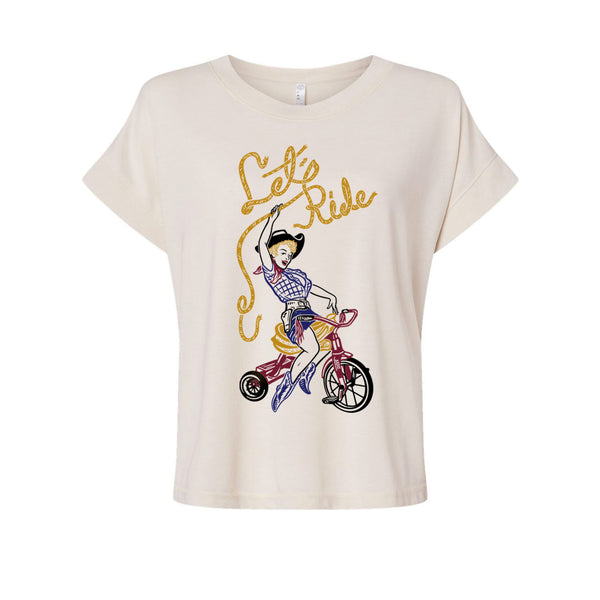 RIDE Tシャツ lets-ride-womens-flowy-fit-top