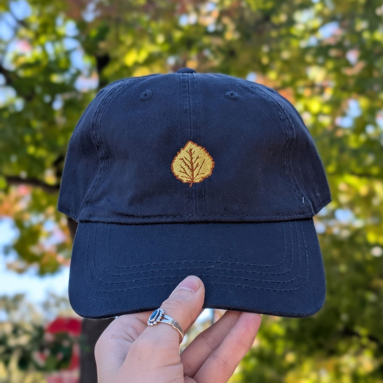Aspen Leaf Dad Cap