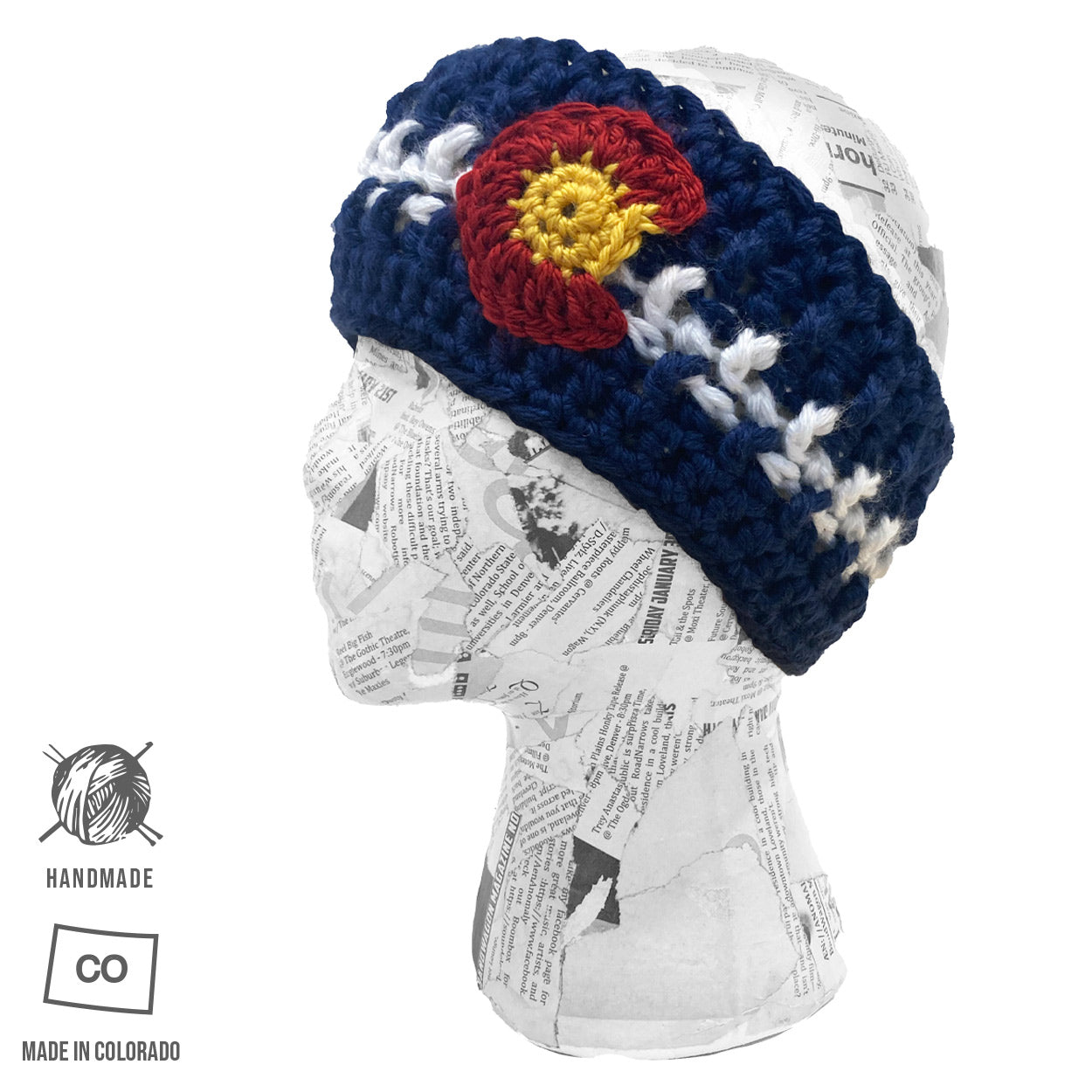 Handmade Colorado Flag Headband