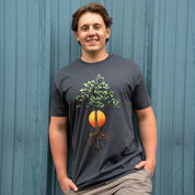 Roots Tree Tee - Petrol Blue