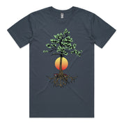 Roots Tree Tee - Petrol Blue
