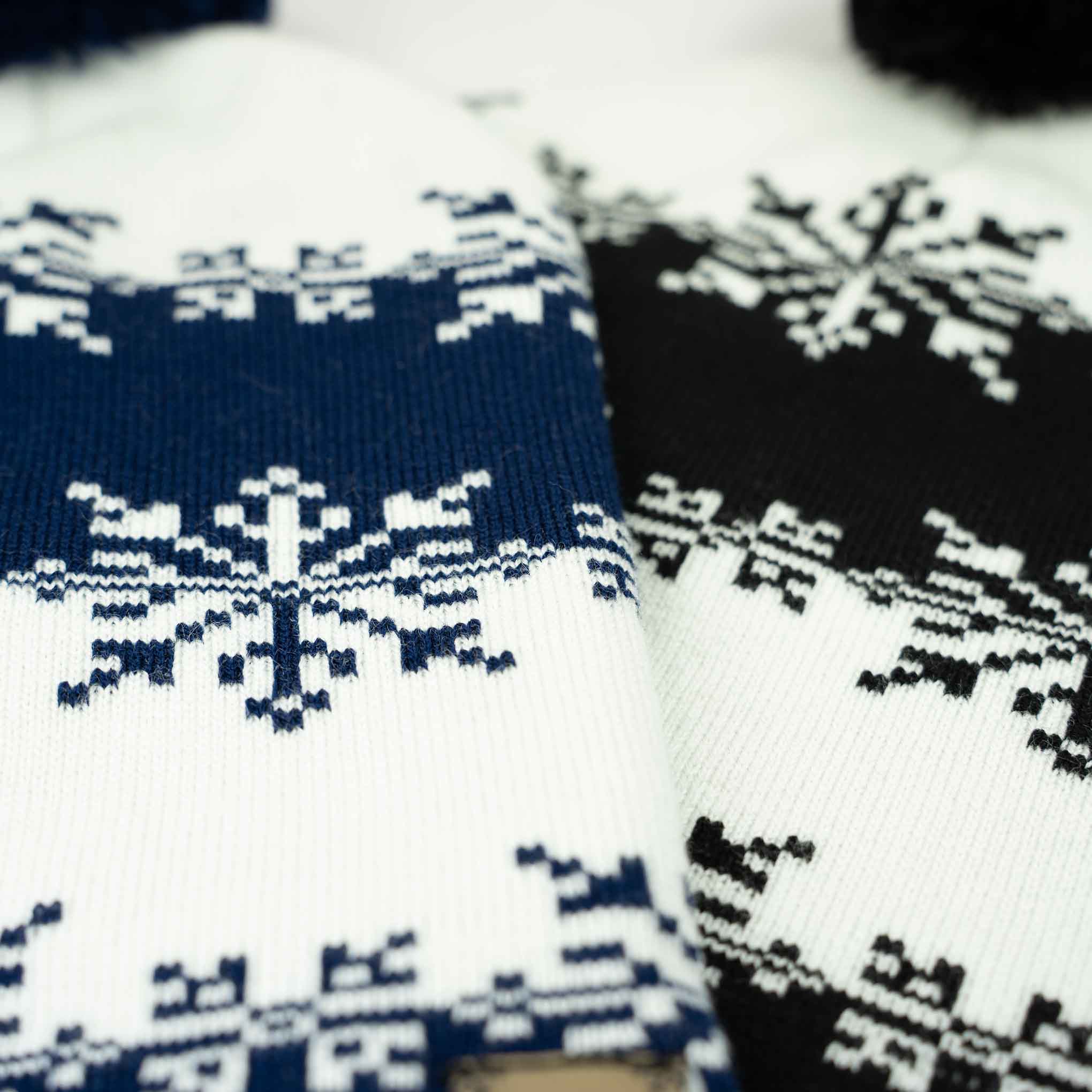 Snowflake Pom Beanie