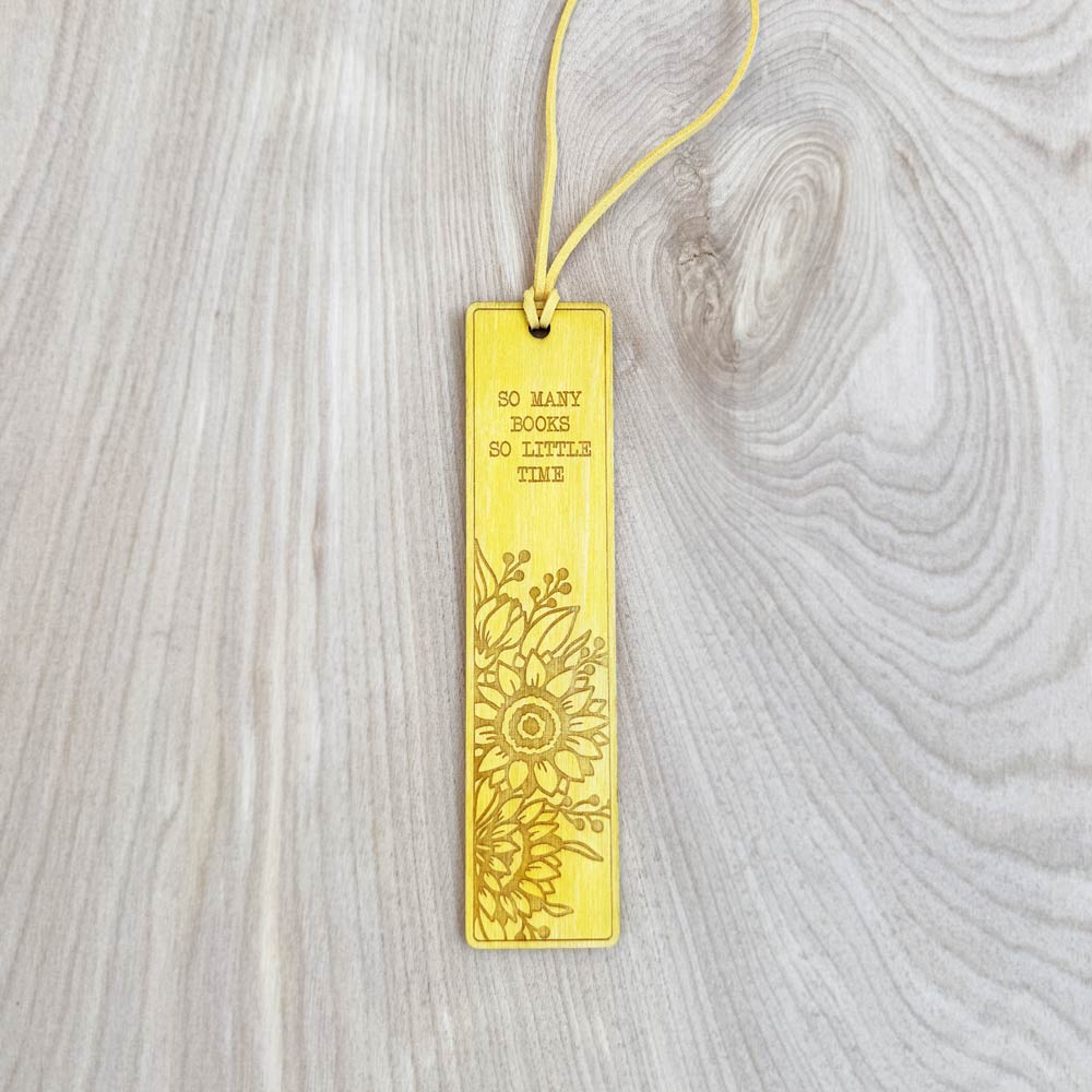 Floral Wood Bookmarks