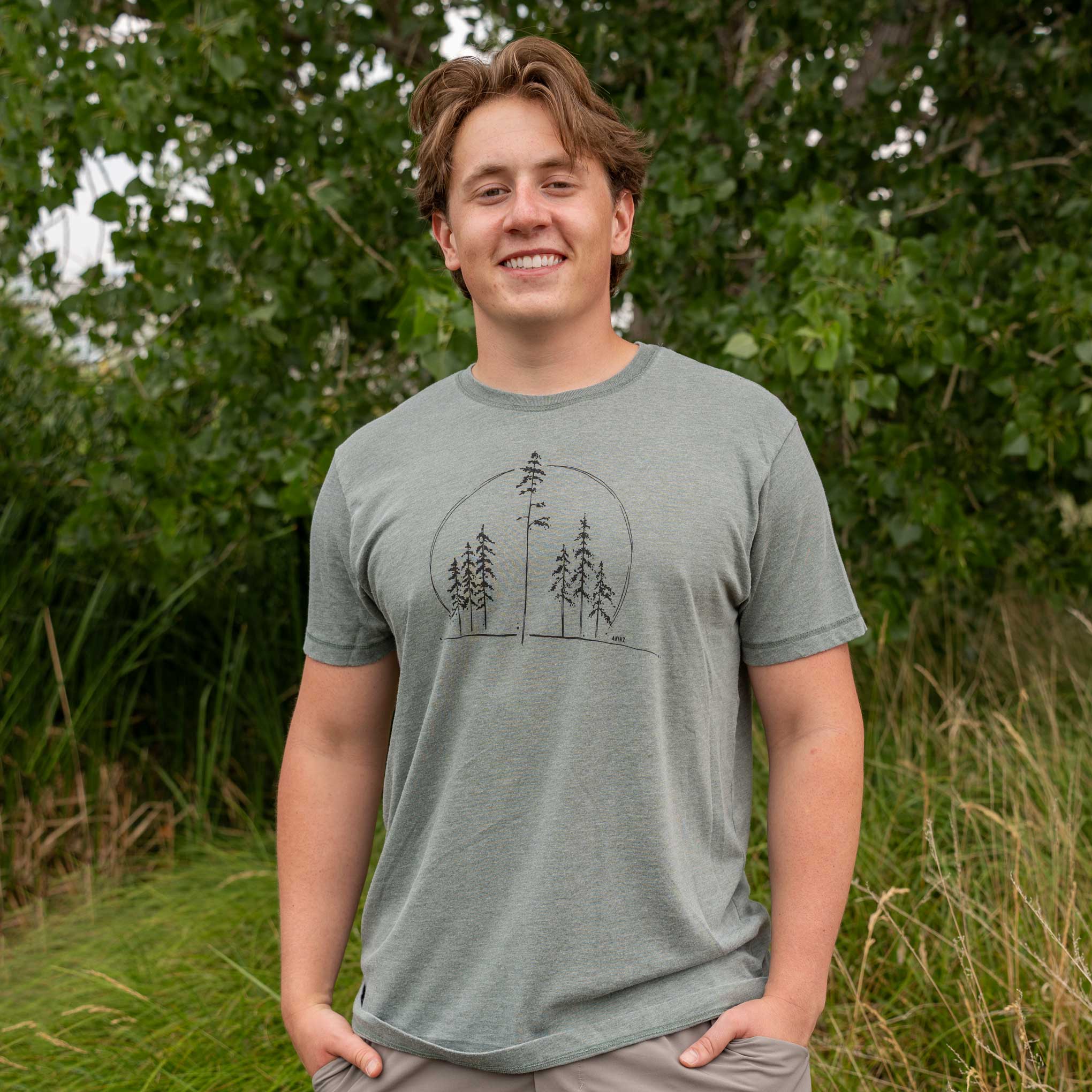 Speak for the Trees Tee - Pine Green