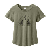 Speak for the Trees Womens Tee - Green