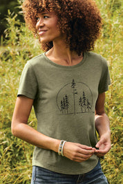 Speak for the Trees Womens Tee - Green