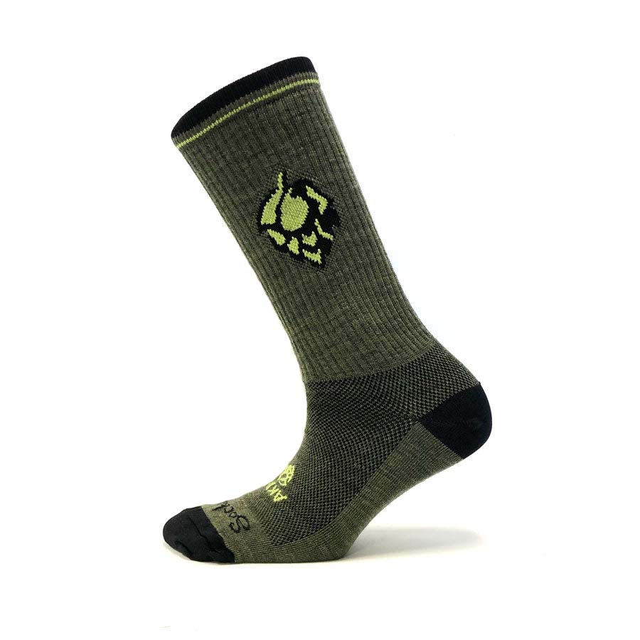 green hop beer socks