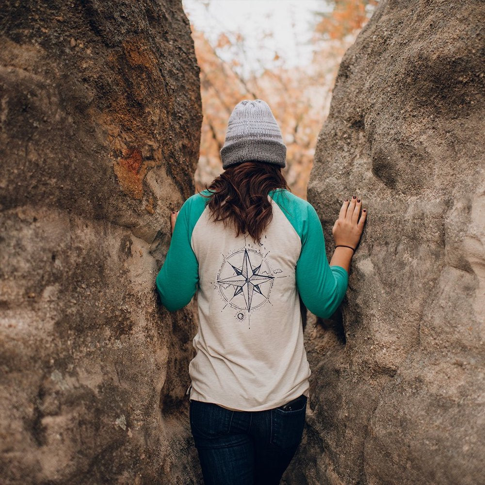 Find Your Path Womens Baseball Tee