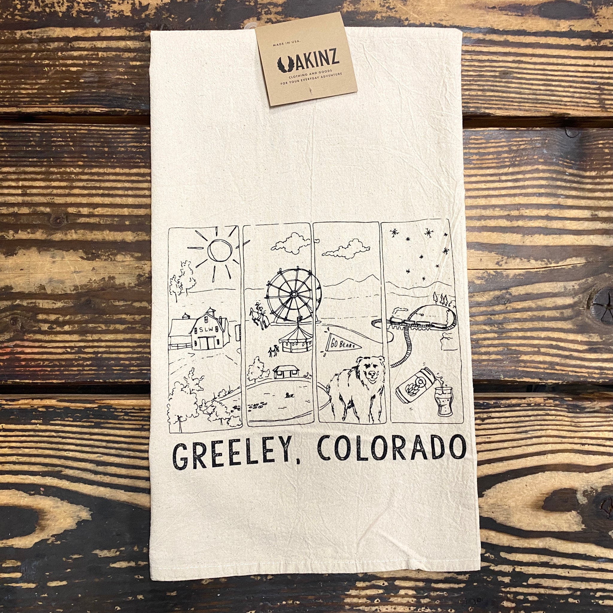 Northern Colorado Cities Tea Towels