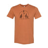 Orange Pine Tree T shirt