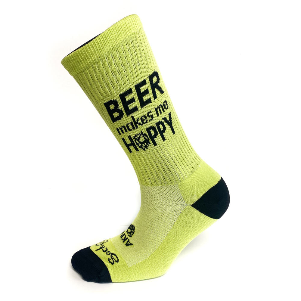 Beer Makes Me Hoppy Crew Socks