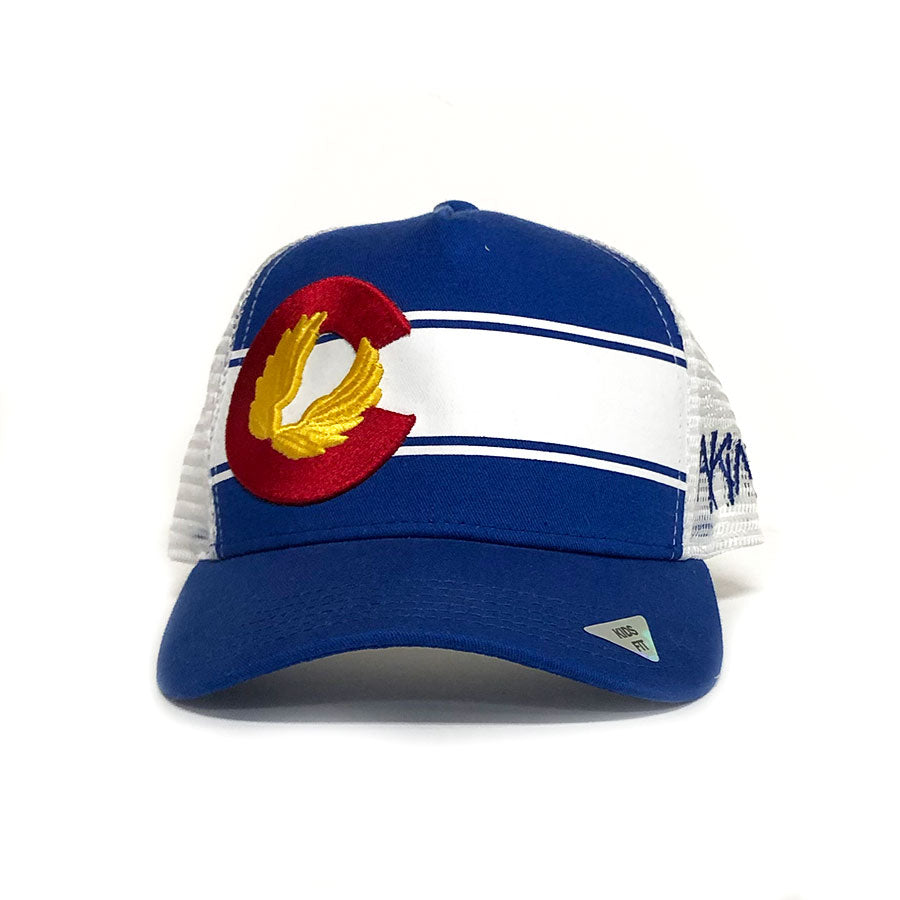 KIDS Colorado Flag Hat - Royal Blue