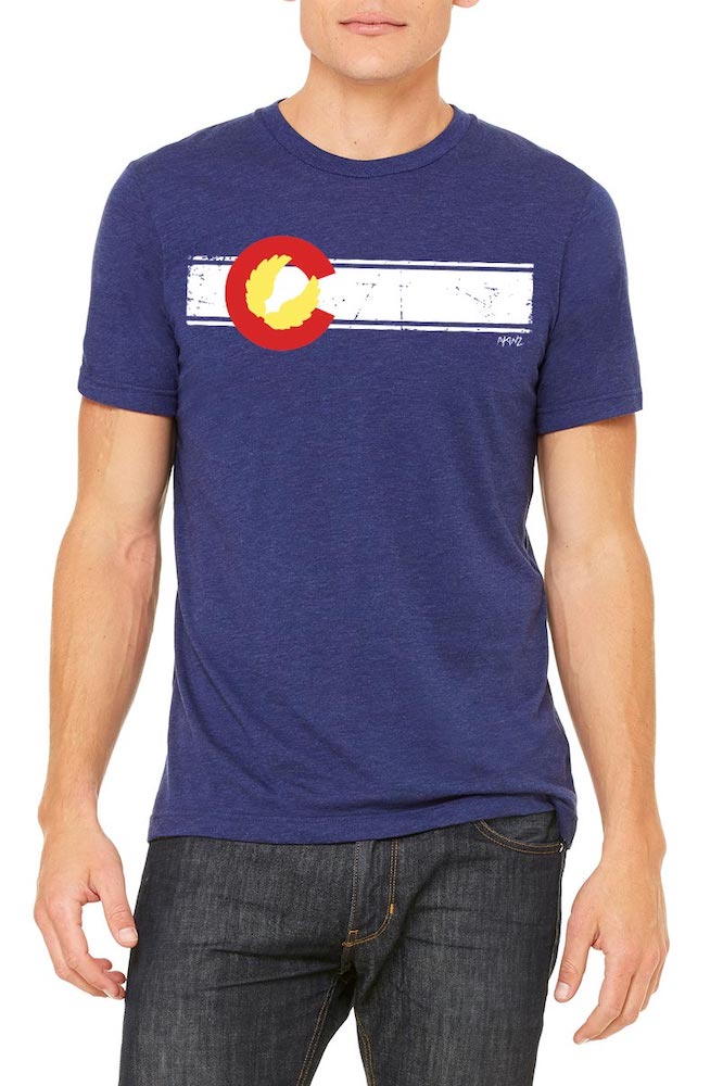 Colorado Flag Navy Tee – Akinz