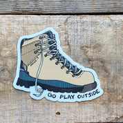 das boot go play outside cute sticker
