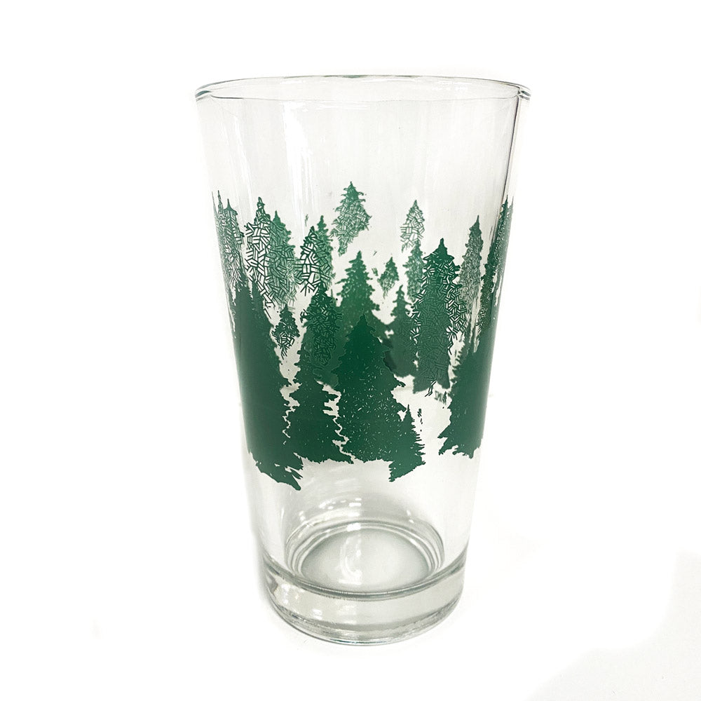 Into the Evergreen Pint Glass