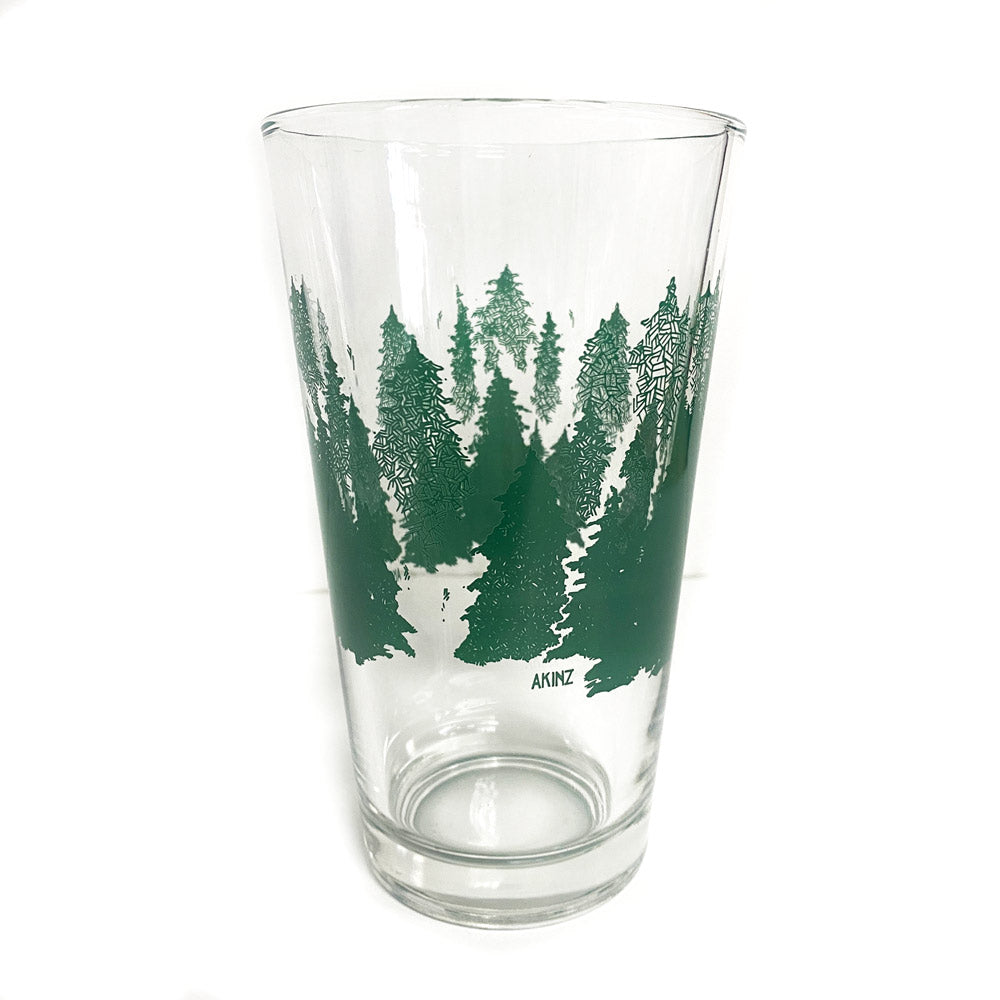 Into the Evergreen Pint Glass