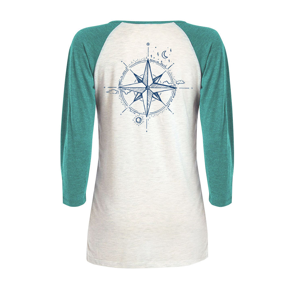 Find Your Path Womens Baseball Tee