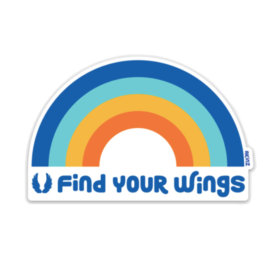 Find Your Wings Rainbow Sticker