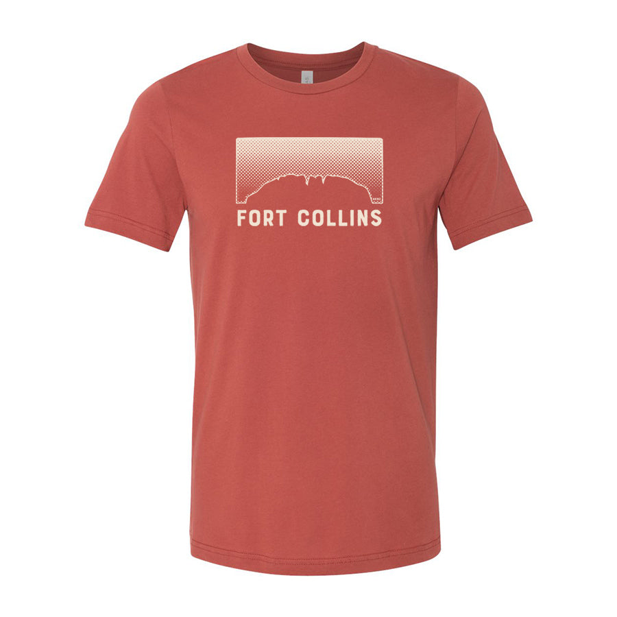 Rust Orange Fort Collins t shirt