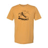 go play outside boot mustard tee