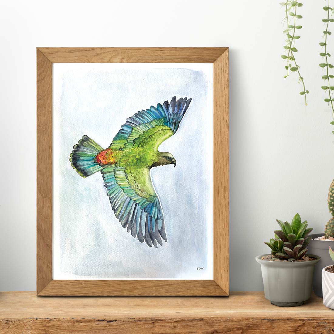 Alpine Parrot Art Print - 11" x 15"