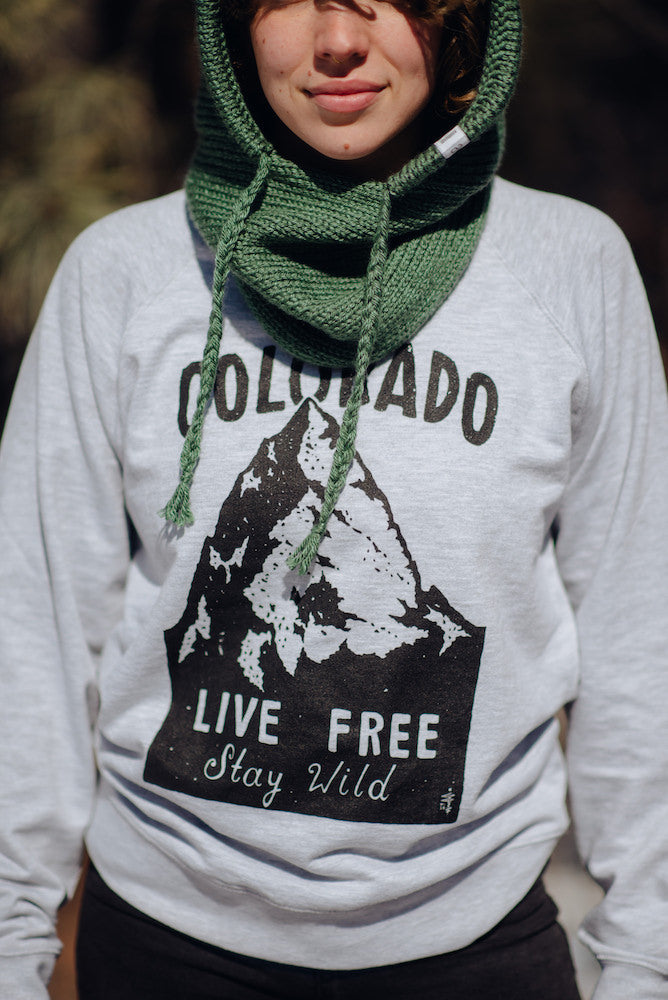Colorado Live Free Stay Wild Sweater
