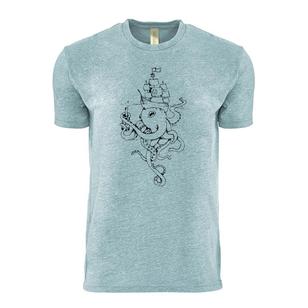 blue octopus t-shirt