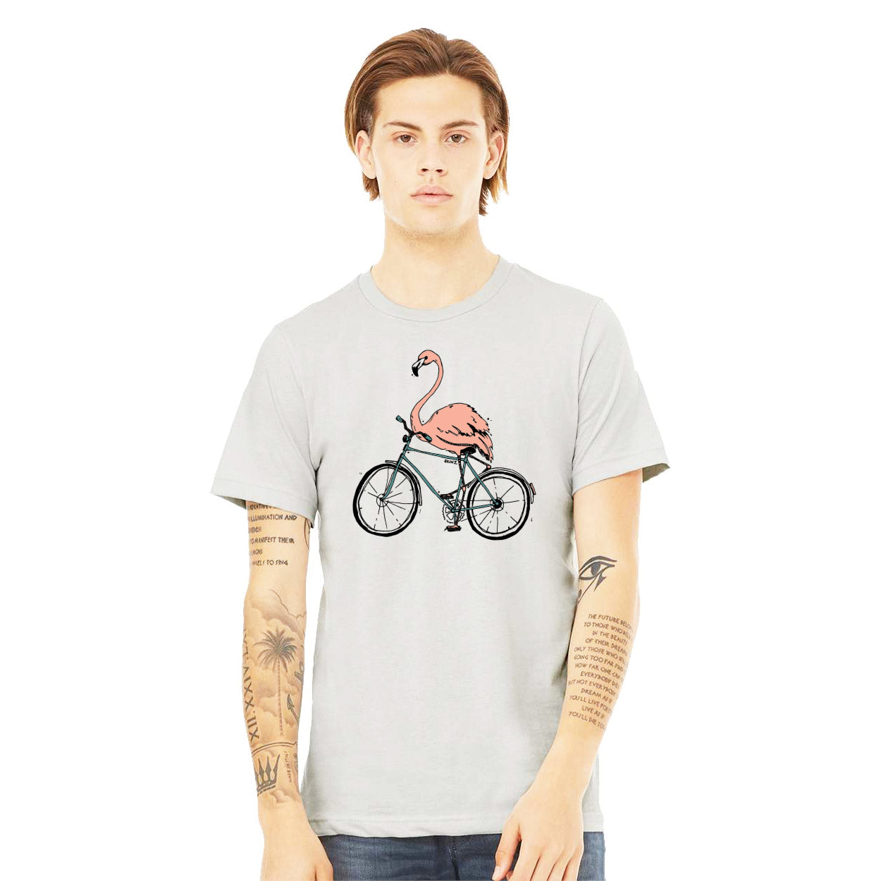 Ride My Bike With No Handlebars Tee - Slate Gray